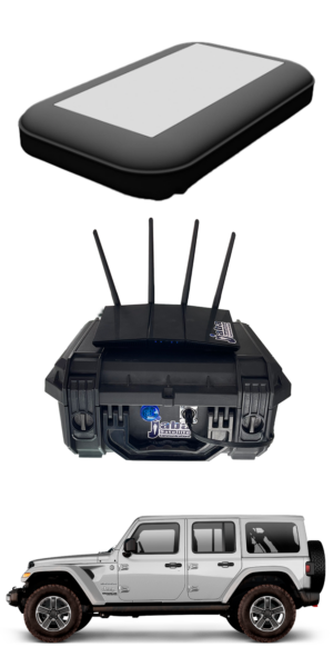 mobility Flat Panel Antenna jabasat vehiculos autos movimiento